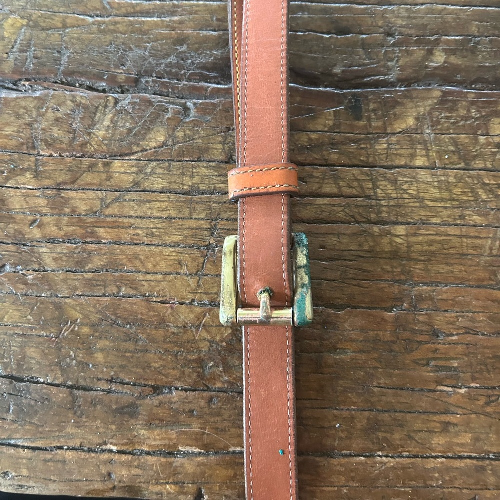Dooney & Bourke Cognac Pebbled Leather Messenger Bag - Picture 6 of 6